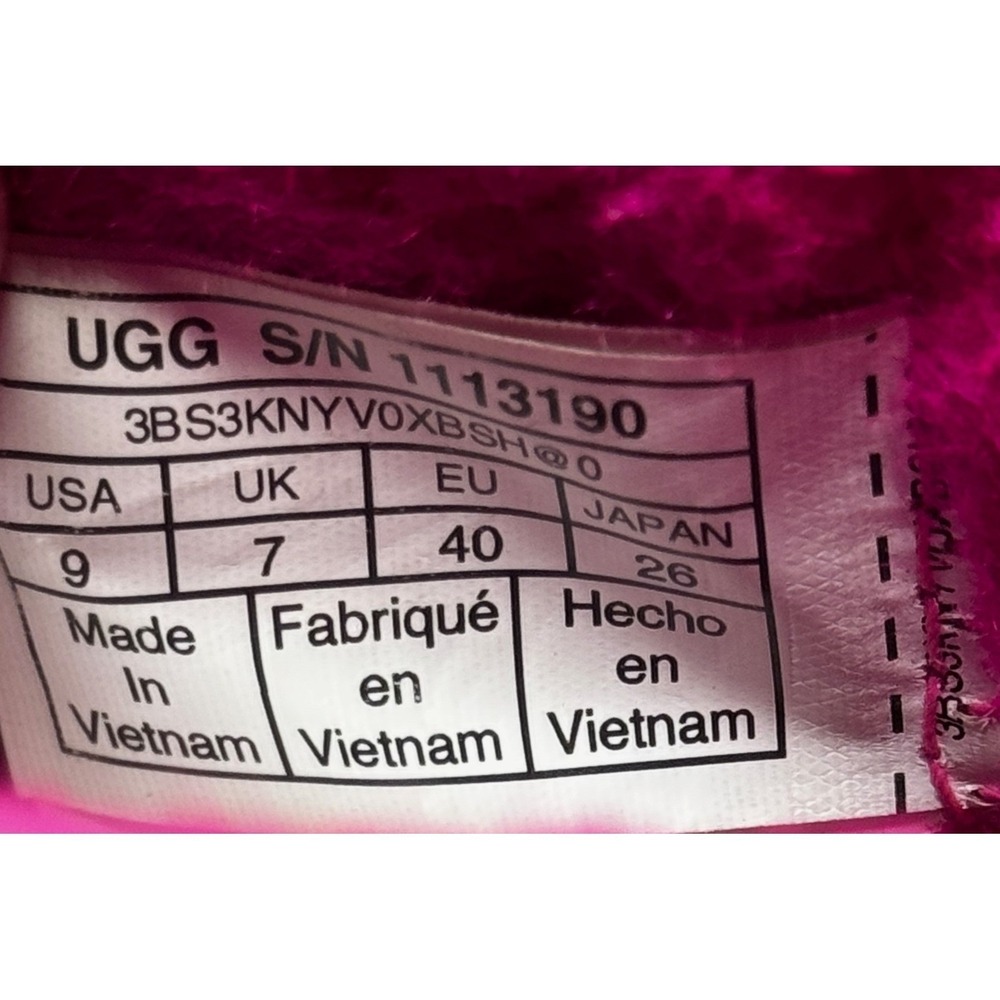 UGG Classic Clear Mini Rock Rose Pink Waterproof Boots 1113190 Womens 8 - Picture 8 of 8